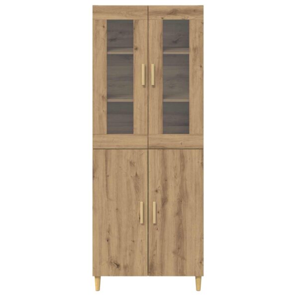 vidaXL Highboard Remeselný dub 69,5 x 34 x 180 cm – Obrázok 8