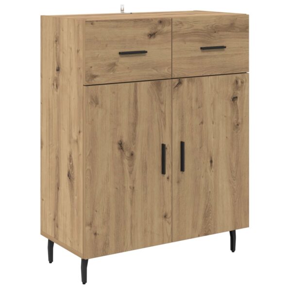 vidaXL Highboard so zásuvkou Remeselný dub 69,5 x 34 x 180 cm – Obrázok 6
