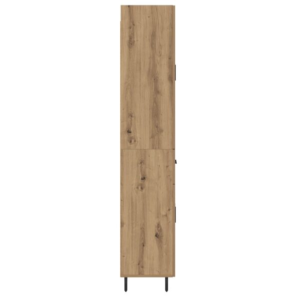 vidaXL Highboard so zásuvkou Remeselný dub 69,5 x 34 x 180 cm – Obrázok 9