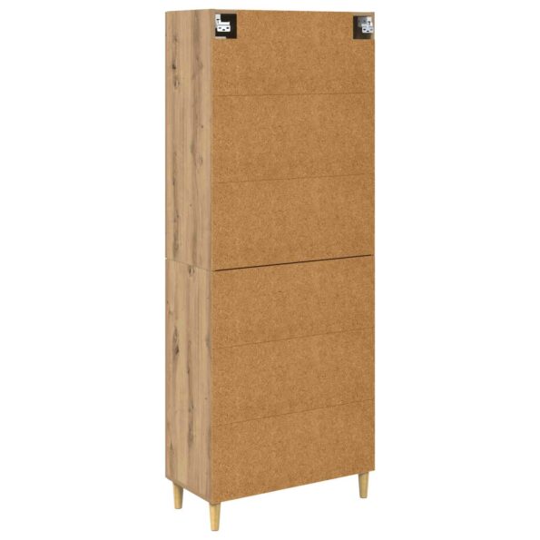 vidaXL Highboard Remeselný dub 69,5 x 34 x 180 cm Kompozitné drevo – Obrázok 10