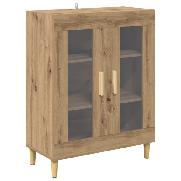 vidaXL Highboard Remeselný dub 69,5 x 34 x 180 cm Kompozitné drevo – Obrázok 6