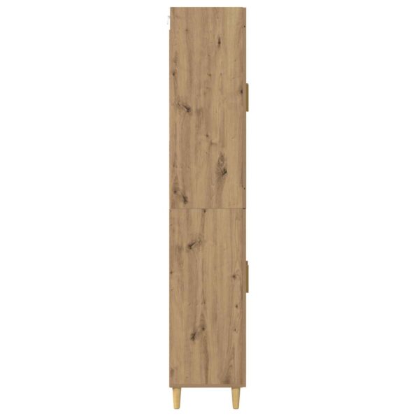 vidaXL Highboard Remeselný dub 69,5 x 34 x 180 cm Kompozitné drevo – Obrázok 9