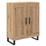 vidaXL Highboard Remeselný dub 69,5 x 34 x 180 cm – Obrázok 6