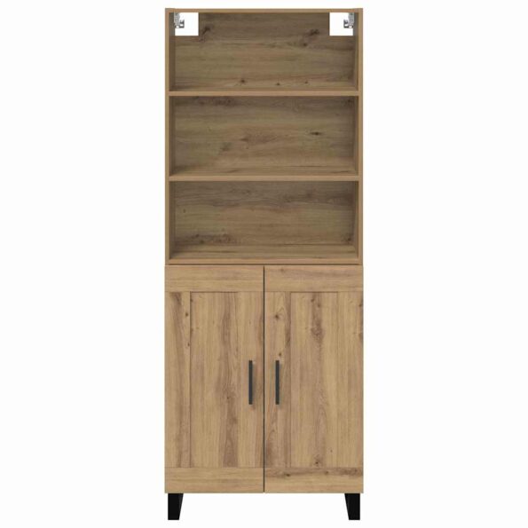 vidaXL Highboard Remeselný dub 69,5 x 34 x 180 cm – Obrázok 8