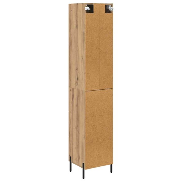vidaXL Highboard Remeselný dub 34,5 x 34 x 180 cm Kompozitné drevo – Obrázok 10
