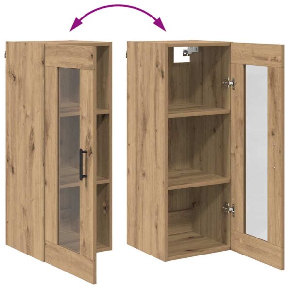 vidaXL Highboard Remeselný dub 34,5 x 34 x 180 cm Kompozitné drevo – Obrázok 13