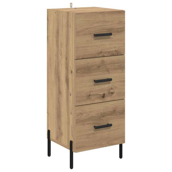 vidaXL Highboard Remeselný dub 34,5 x 34 x 180 cm Kompozitné drevo – Obrázok 7