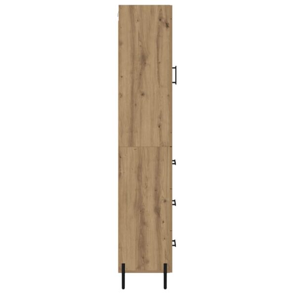 vidaXL Highboard Remeselný dub 34,5 x 34 x 180 cm Kompozitné drevo – Obrázok 9