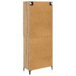vidaXL Highboard Remeselný dub 69,5 x 34 x 180 cm Kompozitné drevo – Obrázok 10