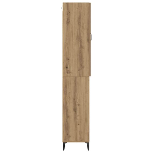 vidaXL Highboard Remeselný dub 69,5 x 34 x 180 cm Kompozitné drevo – Obrázok 9
