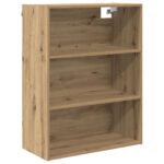 vidaXL Highboard so zásuvkou Remeselný dub 69,5 x 34 x 180 cm – Obrázok 7