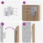 vidaXL Čelňa s kabinetom Nástenný 3 pcs Remeselný dub Kompozitné drevo – Obrázok 13