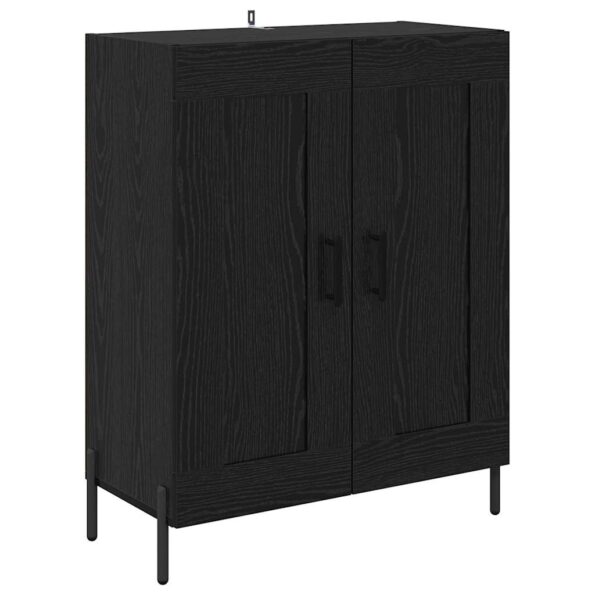 vidaXL Highboard 2 pcs Čierny dub Kompozitné drevo – Obrázok 6