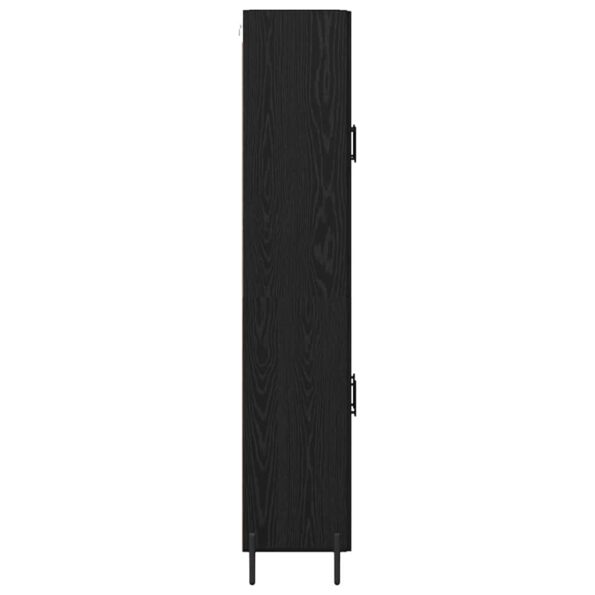 vidaXL Highboard 2 pcs Čierny dub Kompozitné drevo – Obrázok 9