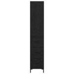 vidaXL Highboard Čierny dub 34,5 x 34 x 180 cm Kompozitné drevo – Obrázok 8