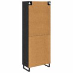 vidaXL Highboard Nástenný 2 pcs Čierny dub Kompozitné drevo – Obrázok 10