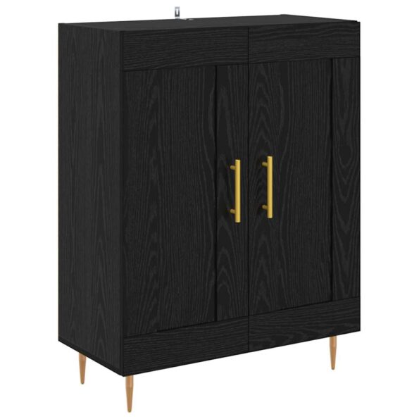 vidaXL Highboard Čierny dub 69,5 x 34 x 180 cm Kompozitné drevo – Obrázok 6