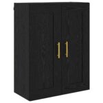 vidaXL Highboard Čierny dub 69,5 x 34 x 180 cm Kompozitné drevo – Obrázok 7