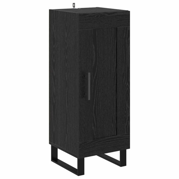 vidaXL Highboard Čierny dub 34,5 x 34 x 180 cm Kompozitné drevo – Obrázok 6