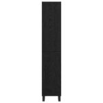 vidaXL Highboard Čierny dub 34,5 x 34 x 180 cm Kompozitné drevo – Obrázok 8