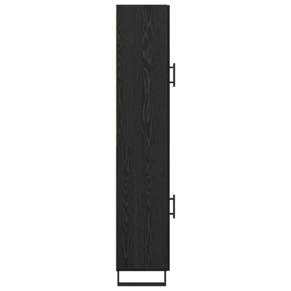 vidaXL Highboard Čierny dub 34,5 x 34 x 180 cm Kompozitné drevo – Obrázok 9