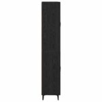vidaXL Highboard Čierny dub 69,5 x 34 x 180 cm Kompozitné drevo – Obrázok 9