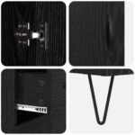 vidaXL Highboard Čierny dub 69,5 x 34 x 180 cm Kompozitné drevo – Obrázok 11