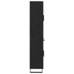 vidaXL Highboard 2 pcs Čierny dub Drevovláknitá doska a sklo – Obrázok 9