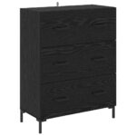 vidaXL Highboard Čierny dub 69,5 x 34 x 180 cm Kompozitné drevo – Obrázok 6