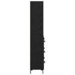 vidaXL Highboard Čierny dub 69,5 x 34 x 180 cm Kompozitné drevo – Obrázok 9
