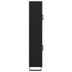 vidaXL Highboard 2 pcs Čierny dub Drevovláknitá doska a sklo – Obrázok 9