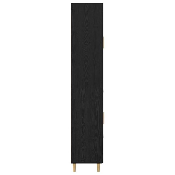 vidaXL Highboard Čierny dub 69,5 x 34 x 180 cm Kompozitné drevo – Obrázok 9