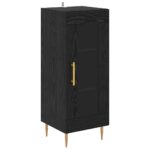 vidaXL Highboard 2 pcs Čierny dub Kompozitné drevo – Obrázok 6