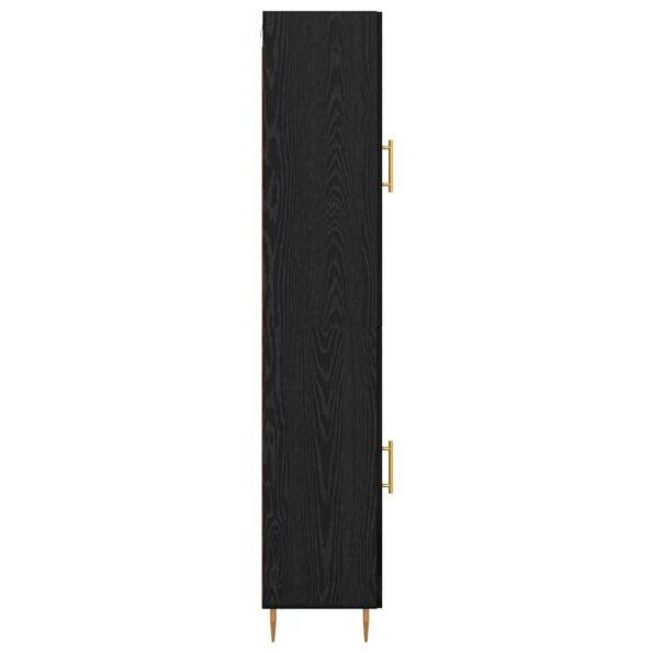 vidaXL Highboard 2 pcs Čierny dub Kompozitné drevo – Obrázok 9