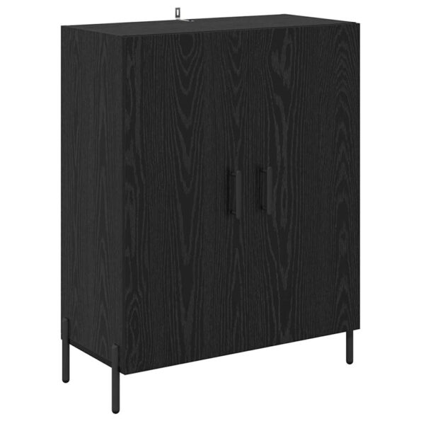 vidaXL Highboard 2 pcs Čierny dub Kompozitné drevo – Obrázok 6