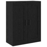 vidaXL Highboard 2 pcs Čierny dub Kompozitné drevo – Obrázok 7