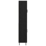 vidaXL Highboard 2 pcs Čierny dub Kompozitné drevo – Obrázok 9