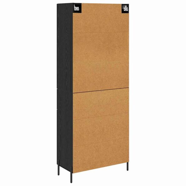 vidaXL Highboard so zásuvkou 2 pcs Čierny dub Kompozitné drevo – Obrázok 10