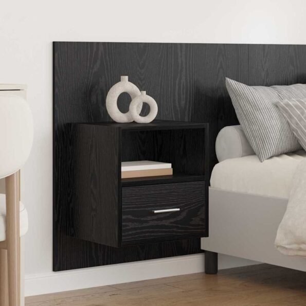 vidaXL Čelňa s kabinetom so zásuvkou 3 pcs Čierny dub Kompozitné drevo – Obrázok 4