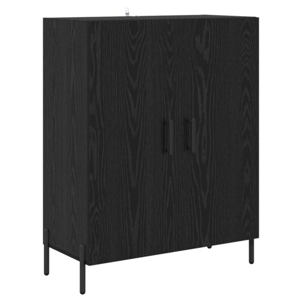 vidaXL Highboard Čierny dub 69,5 x 34 x 180 cm Kompozitné drevo – Obrázok 6