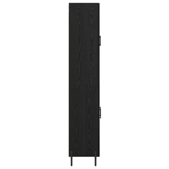 vidaXL Highboard Čierny dub 69,5 x 34 x 180 cm Kompozitné drevo – Obrázok 9