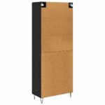 vidaXL Highboard Čierny dub 69,5 x 34 x 180 cm Kompozitné drevo – Obrázok 10