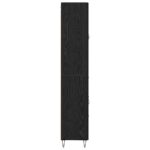 vidaXL Highboard Čierny dub 69,5 x 34 x 180 cm Kompozitné drevo – Obrázok 9