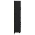 vidaXL Highboard Čierny dub 69,5 x 34 x 180 cm Kompozitné drevo – Obrázok 9