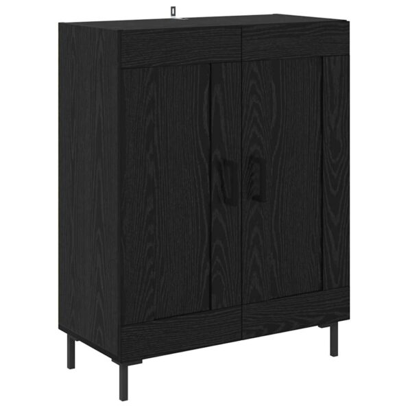 vidaXL Highboard 2 pcs Čierny dub Kompozitné drevo – Obrázok 6