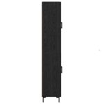 vidaXL Highboard 2 pcs Čierny dub Kompozitné drevo – Obrázok 9