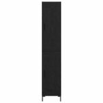 vidaXL Highboard Čierny dub 34,5 x 34 x 180 cm Kompozitné drevo – Obrázok 8