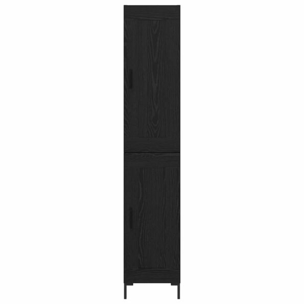 vidaXL Highboard Čierny dub 34,5 x 34 x 180 cm Kompozitné drevo – Obrázok 8