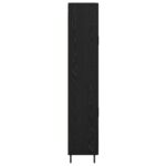 vidaXL Highboard so zásuvkou 2 pcs Čierny dub Kompozitné drevo – Obrázok 9