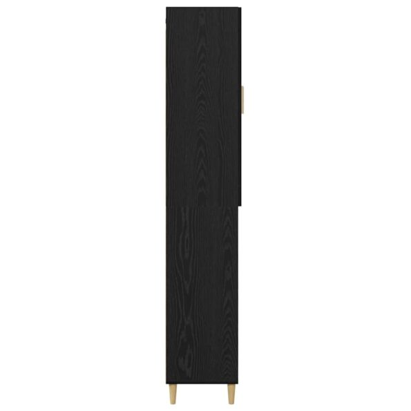 vidaXL Highboard Čierny dub 69,5 x 34 x 180 cm – Obrázok 9